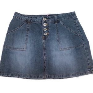Bubblegum Denim Jean Skirt